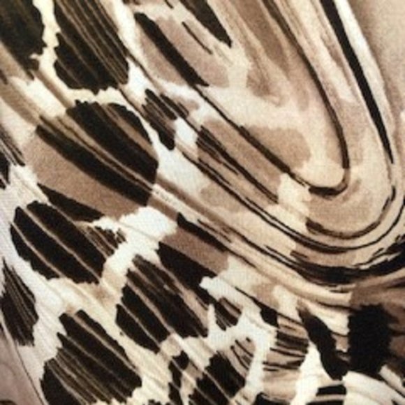 Vtg Effortless Style by Citiknits Sleeveless Dress Animal Print Pull On Sz: L - Picture 6 of 6